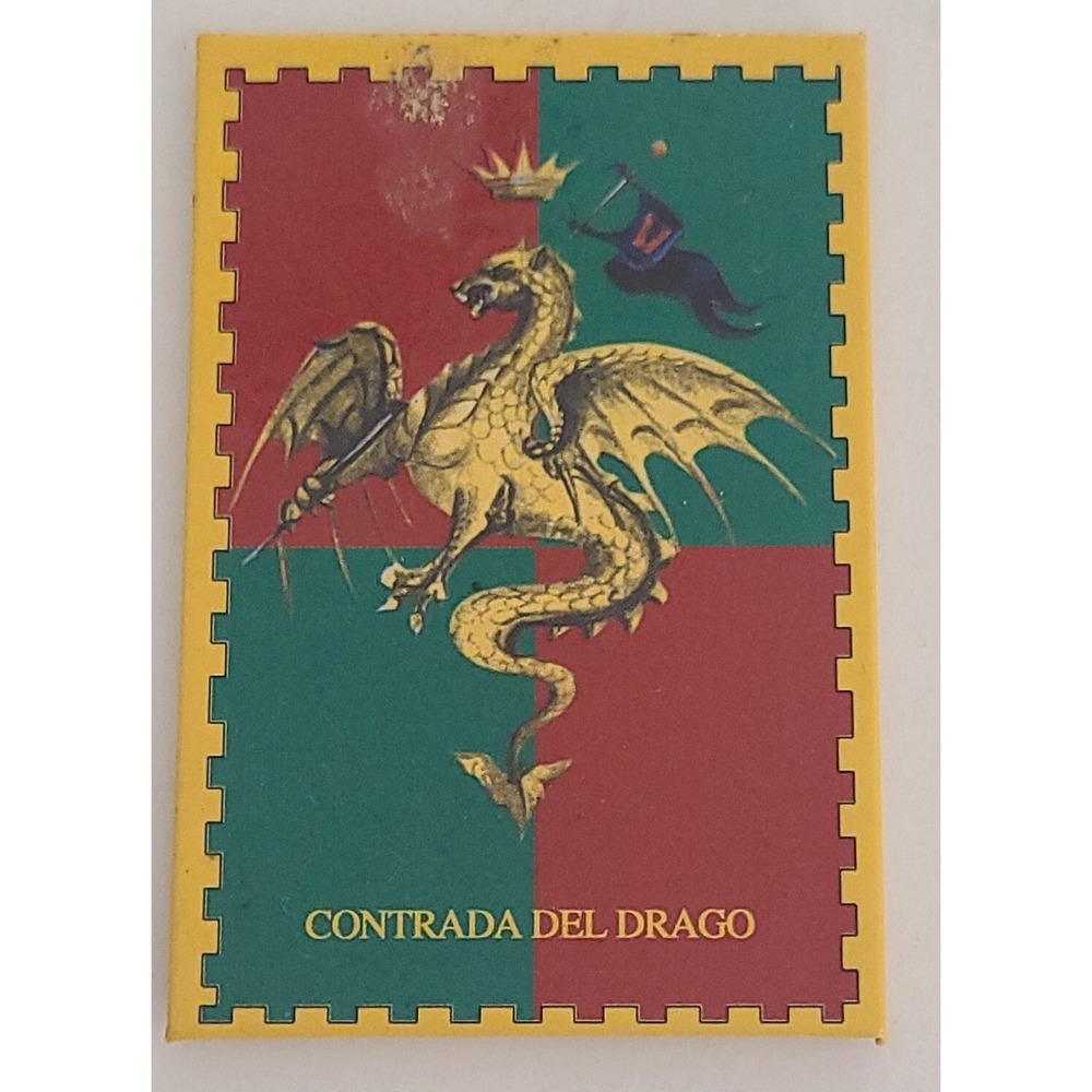 Contrada del Drago Tuscany Italy Logo Souvenir Refrigerator Magnet